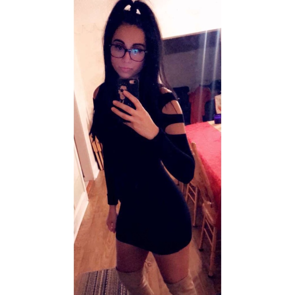 Express: Cutout Bodycon Sweater Dress